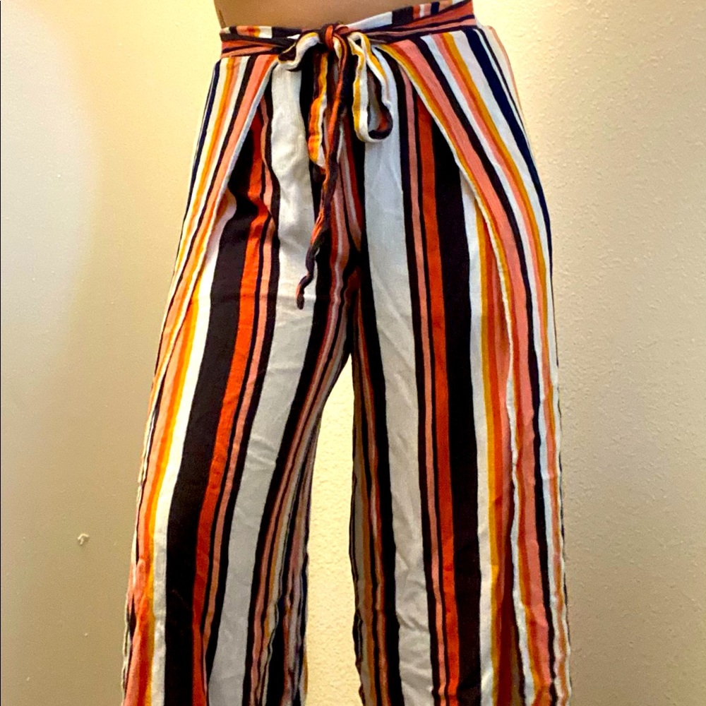 Stripped gaucho pants🌈